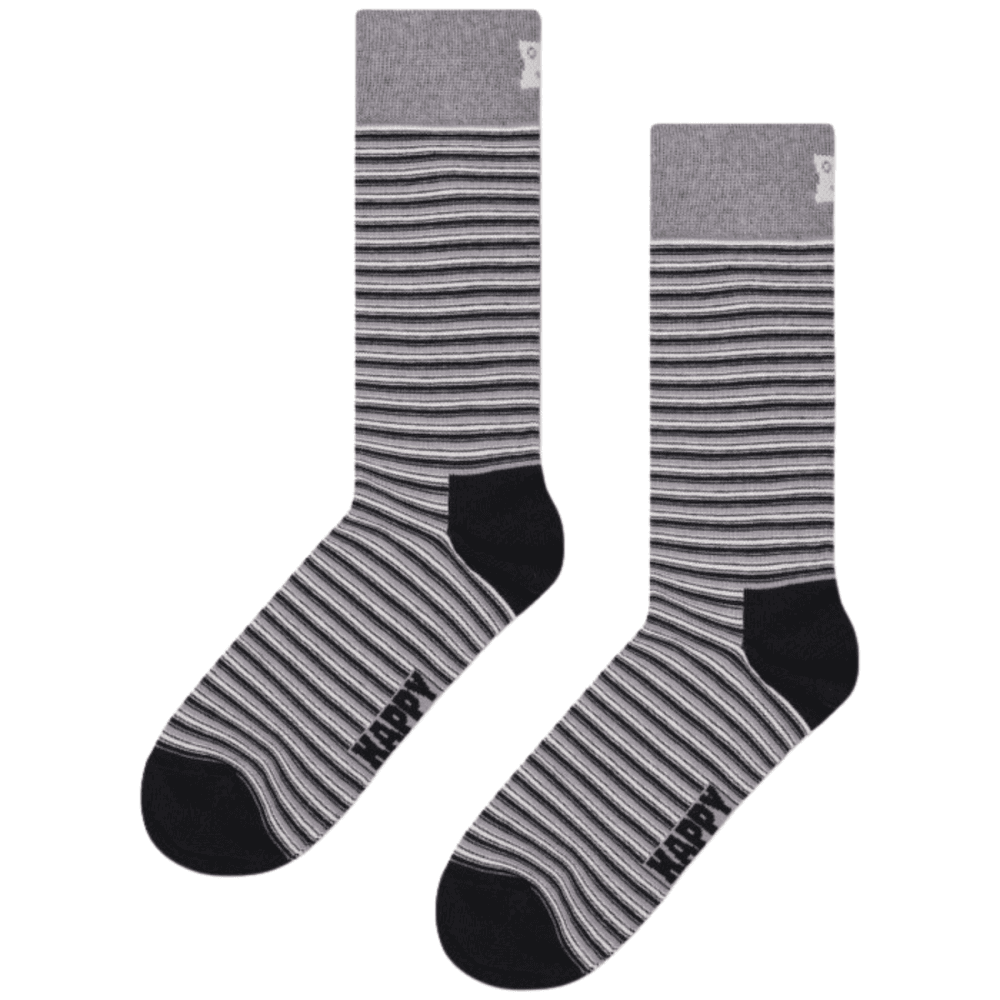 Happy Socks 4 Pack Gift Set Black &amp; White Socks