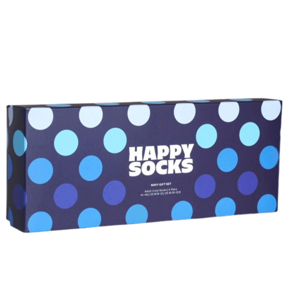 Happy Socks 4 Pack Gift Set Navy Socks