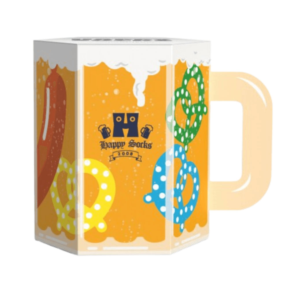 Happy Socks 3 Pack Gift Set Beer Glass Socks