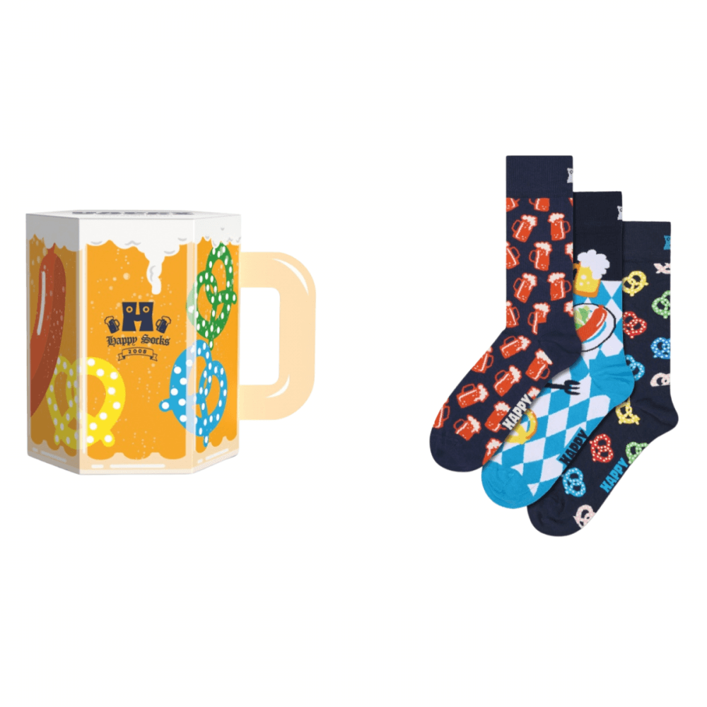 Happy Socks 3 Pack Gift Set Beer Glass Socks