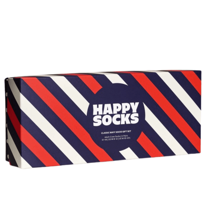 Happy Socks 4 Pack Gift Set Classic Navy Socks