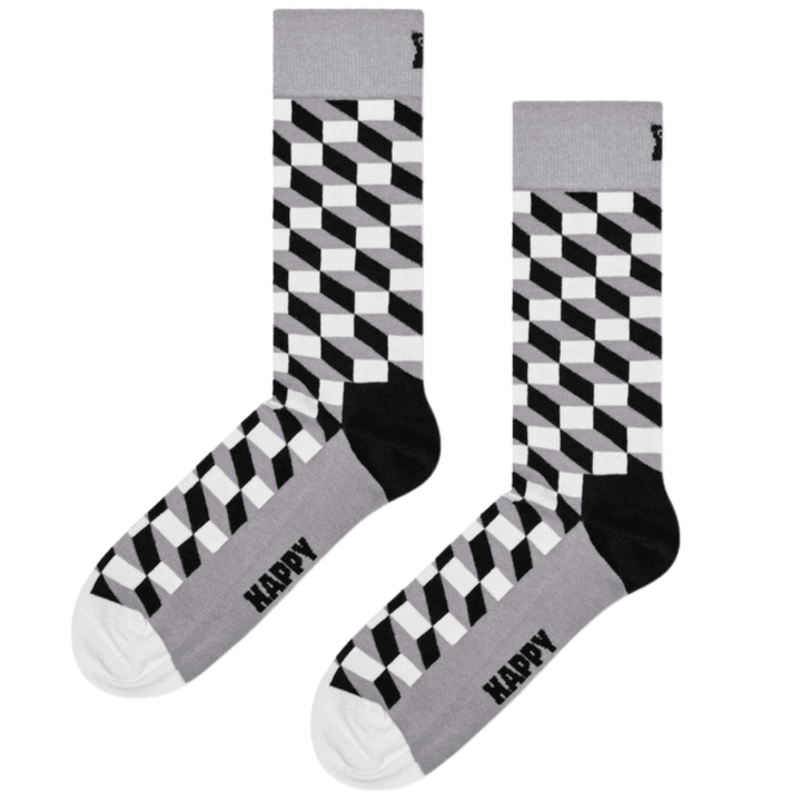 Happy Socks 4 Pack Gift Set Classic Black &amp; White Socks