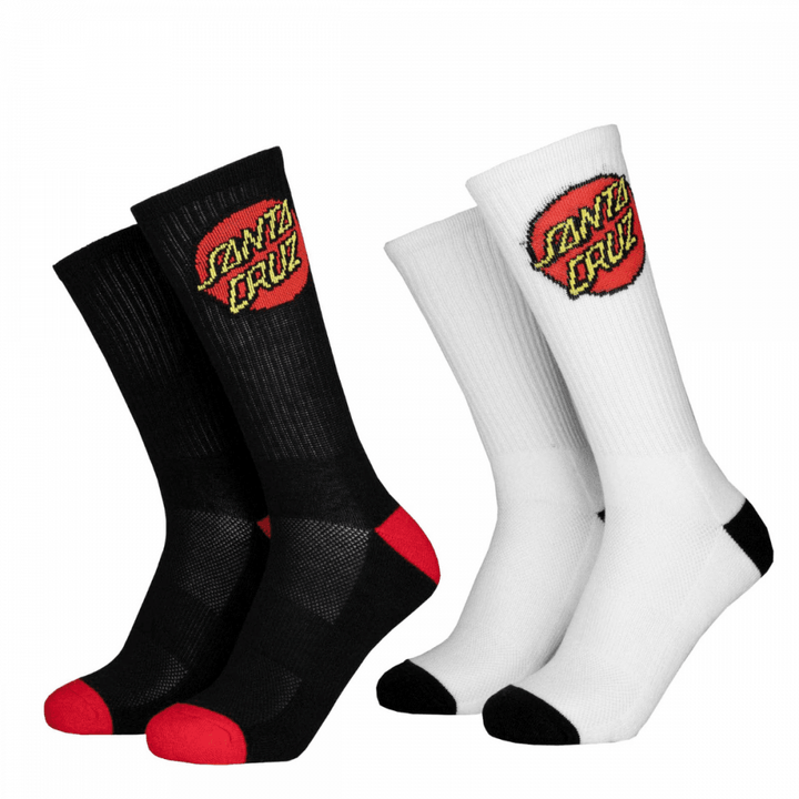 Santa Cruz Youth Classic Dot 2 Pack Socks