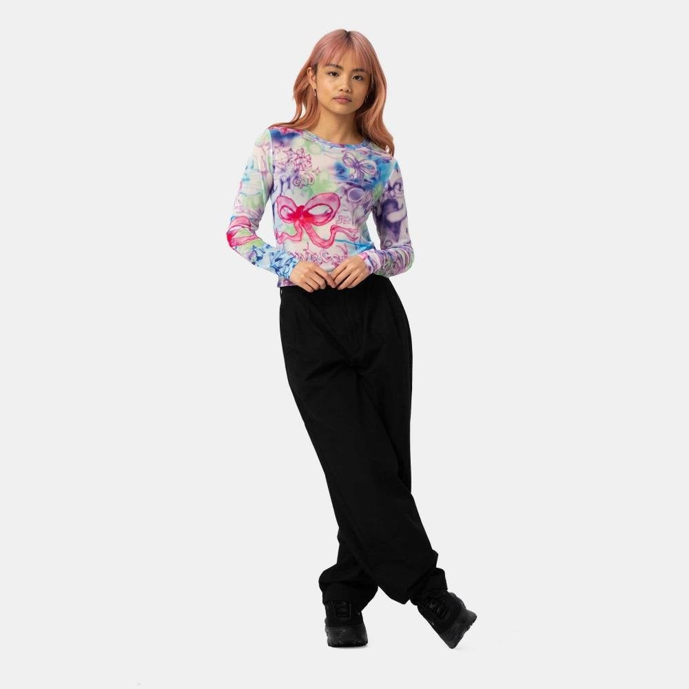 Santa Cruz Strip Digi Mesh LS Top
