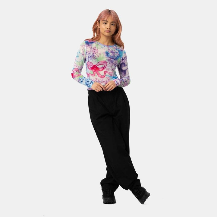 Santa Cruz Strip Digi Mesh LS Top