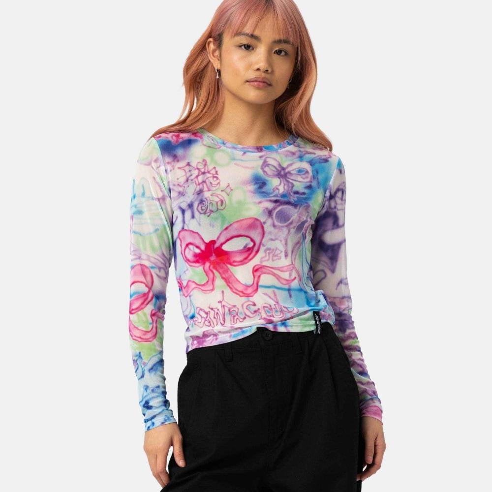 Santa Cruz Strip Digi Mesh LS Top