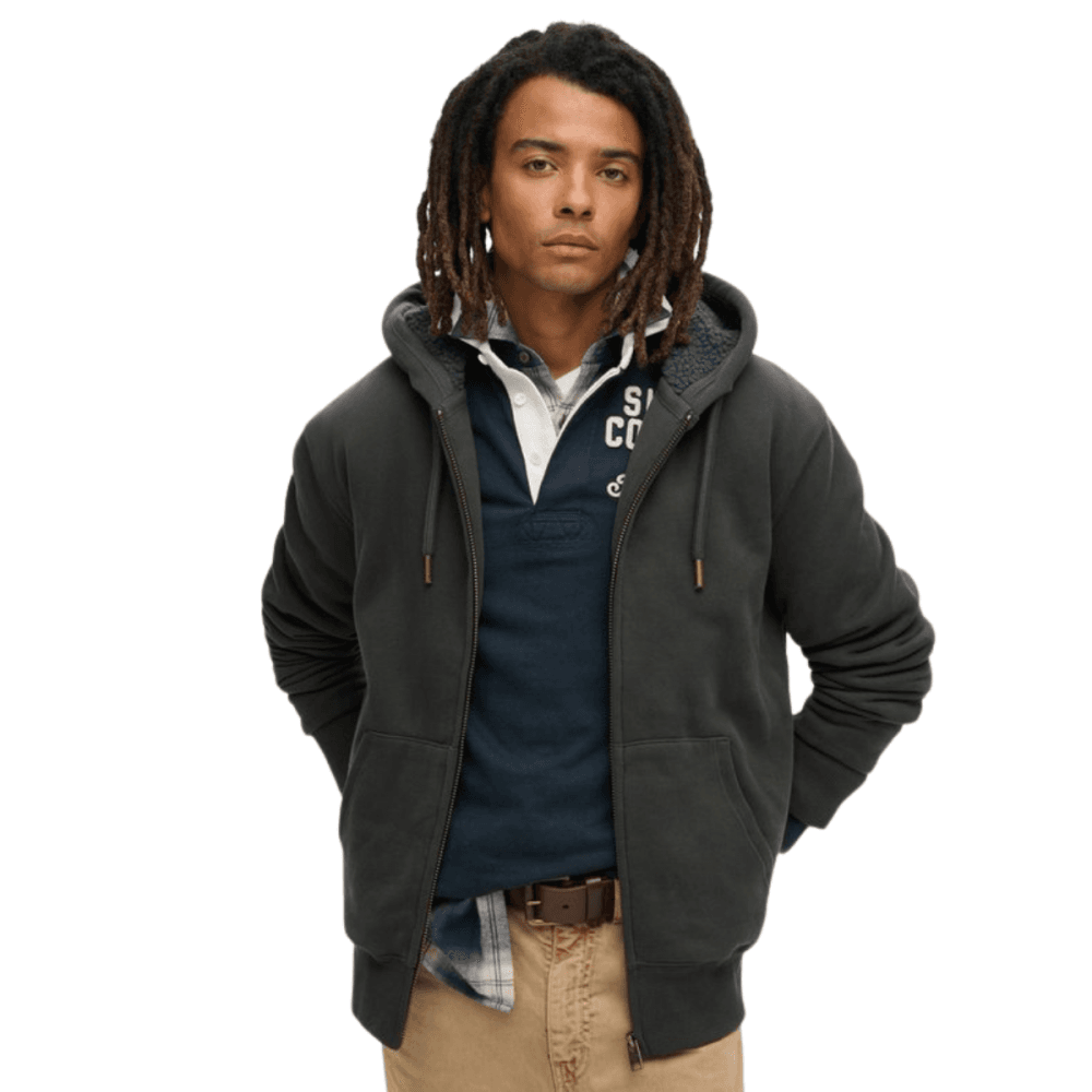 Superdry Borg Lined Zip Hoodie