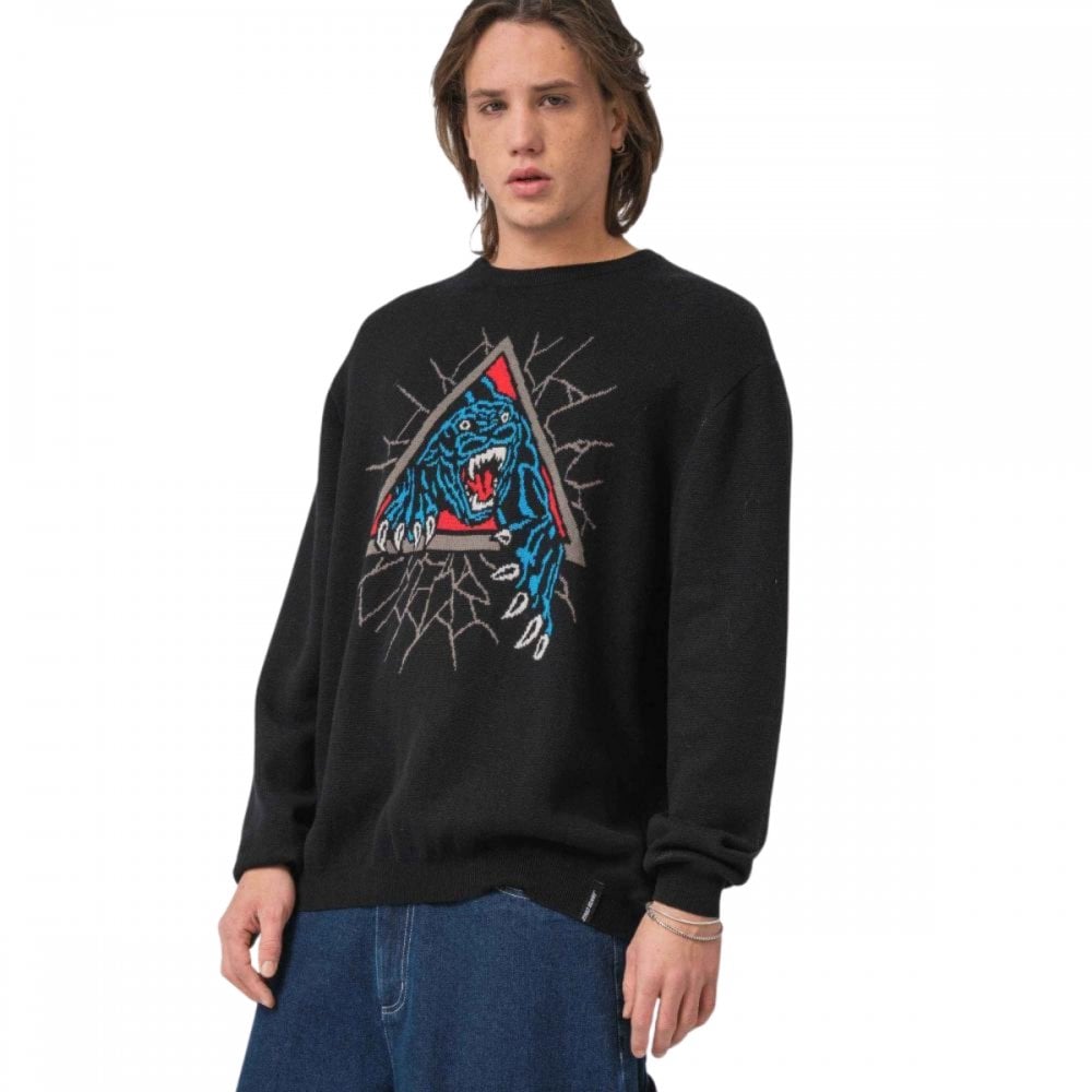 Santa Cruz Natas Sc Panther Knit Crew