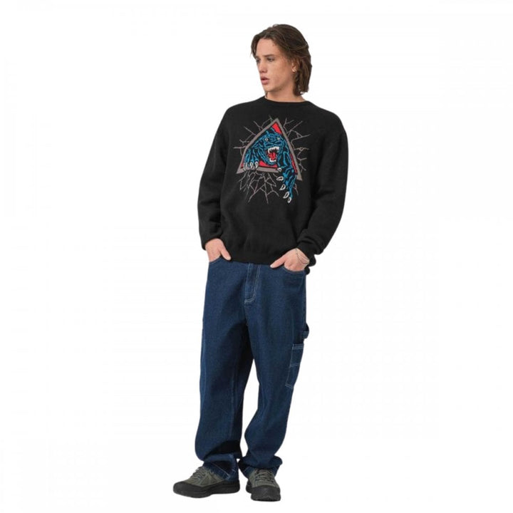 Santa Cruz Natas Sc Panther Knit Crew