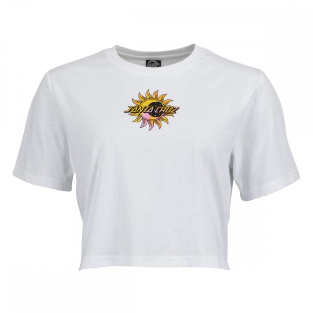 Santa Cruz Crescent Tie Dye Dot Crop Tee