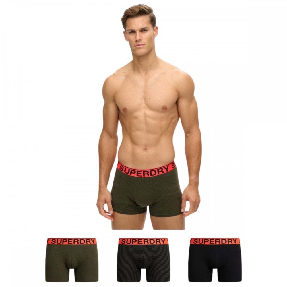 Superdry Organic Cotton Boxer Triple Pack