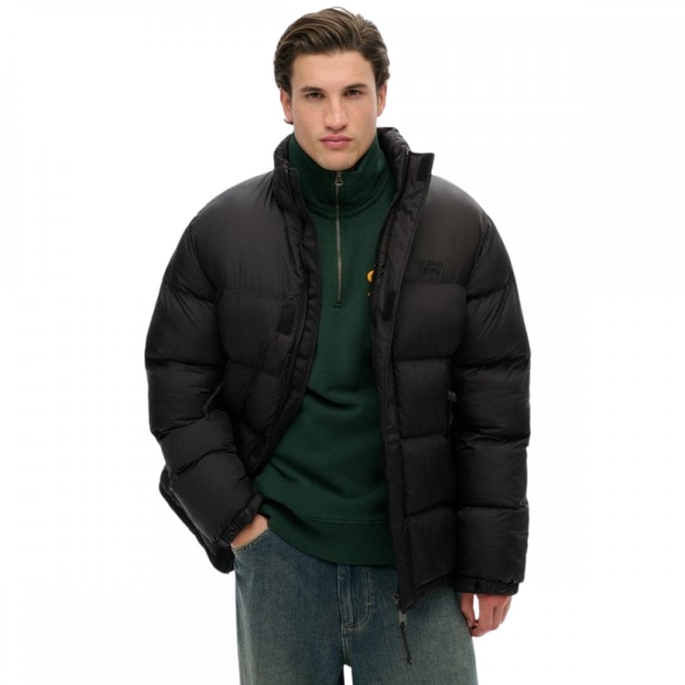 Superdry Black Puffer Jacket