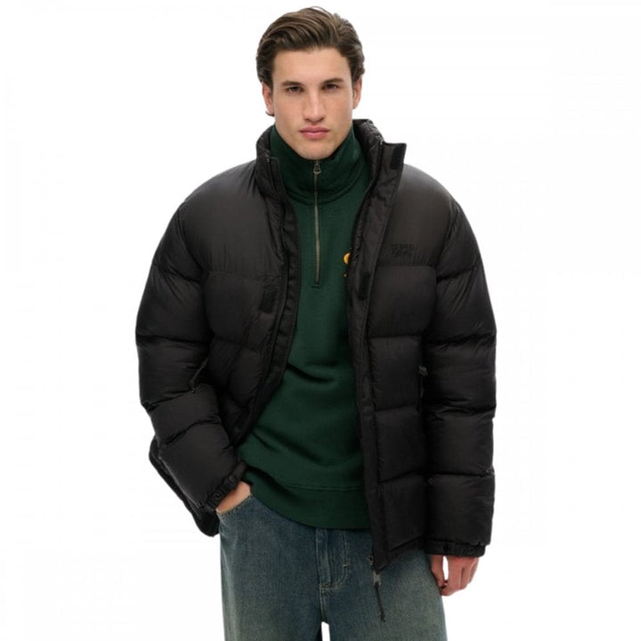 Superdry Black Puffer Jacket