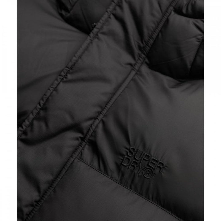 Superdry Black Puffer Jacket With Hood