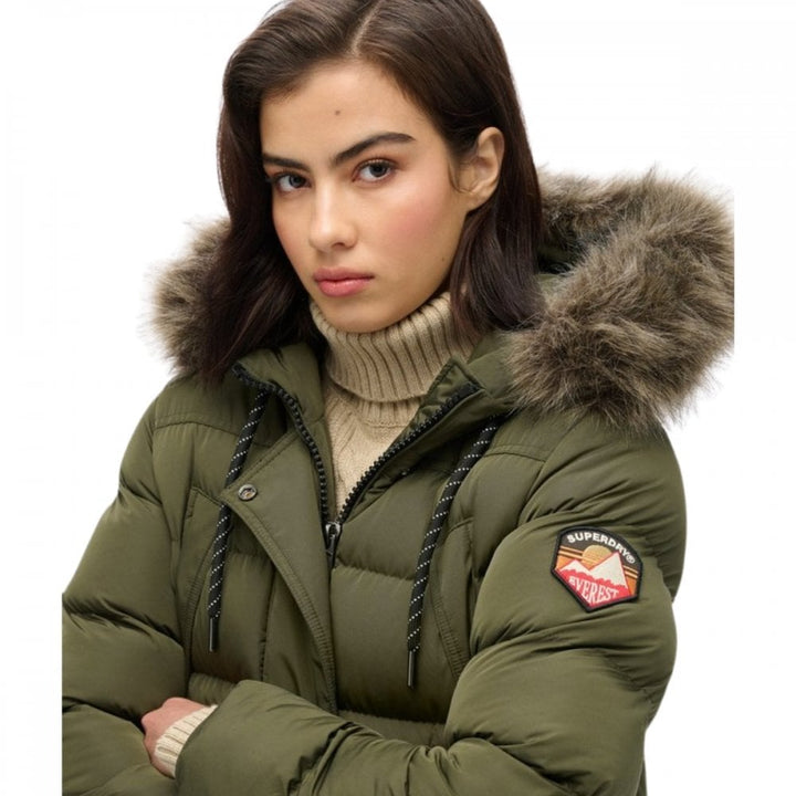 Superdry Everest Faux Fur Longline Jacket