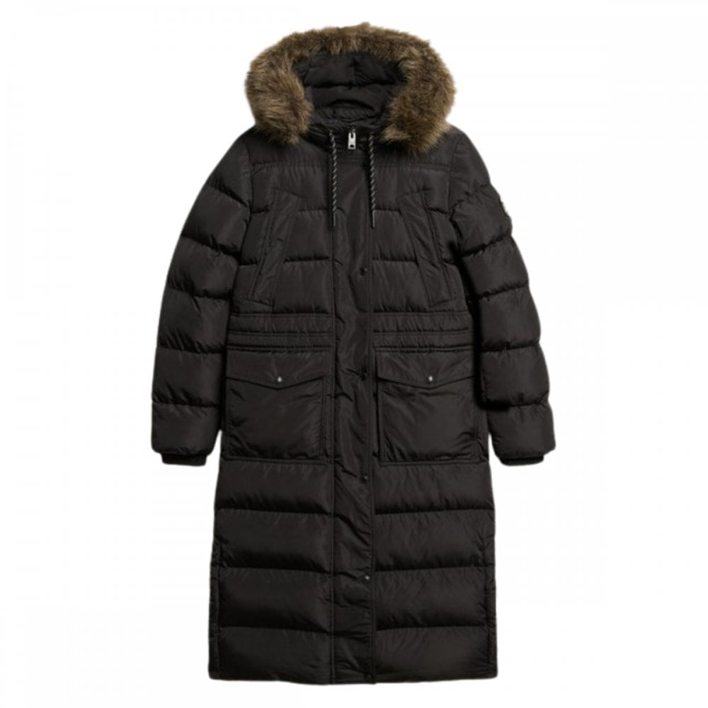 Superdry Everest Faux Fur Longline Jacket