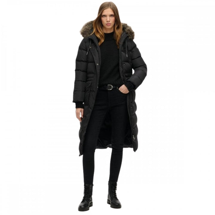 Superdry Everest Faux Fur Longline Jacket