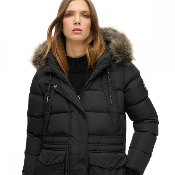 Superdry Everest Faux Fur Longline Jacket