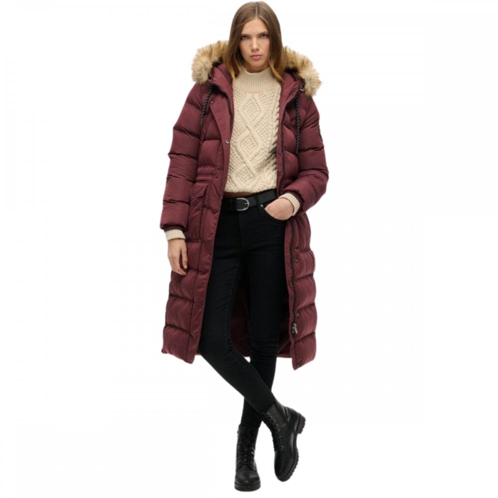 Superdry Everest Faux Fur Longline Jacket