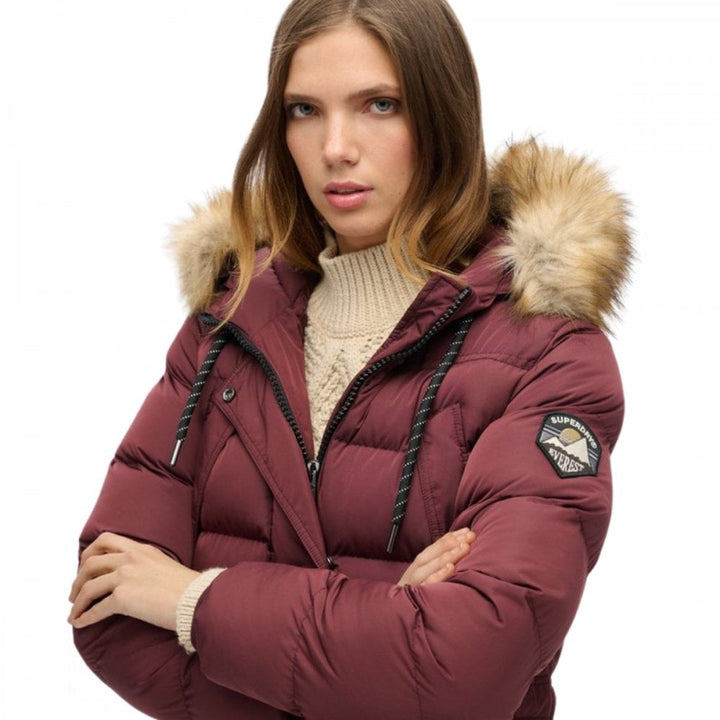 Superdry Everest Faux Fur Longline Jacket