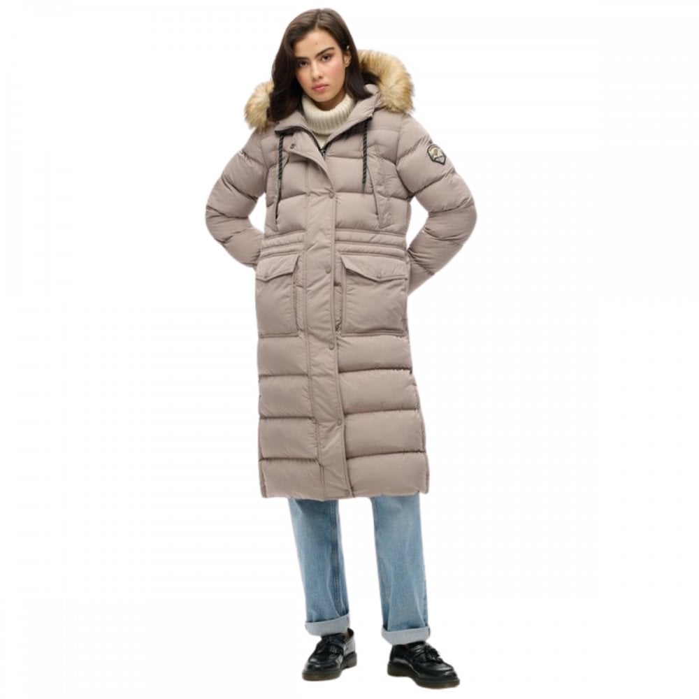 Superdry Everest Faux Fur Longline Jacket