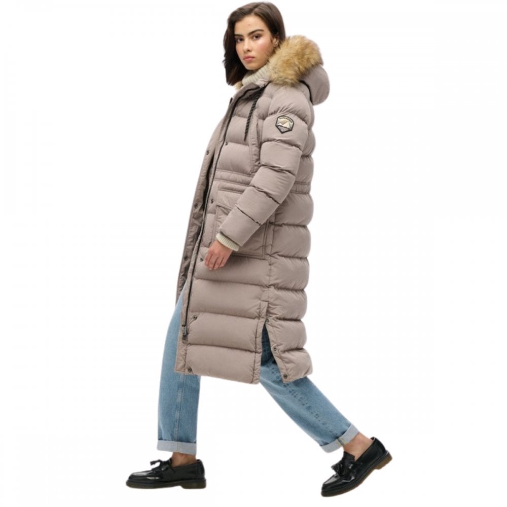 Superdry Everest Faux Fur Longline Jacket