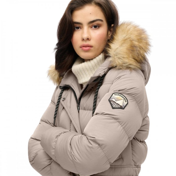 Superdry Everest Faux Fur Longline Jacket