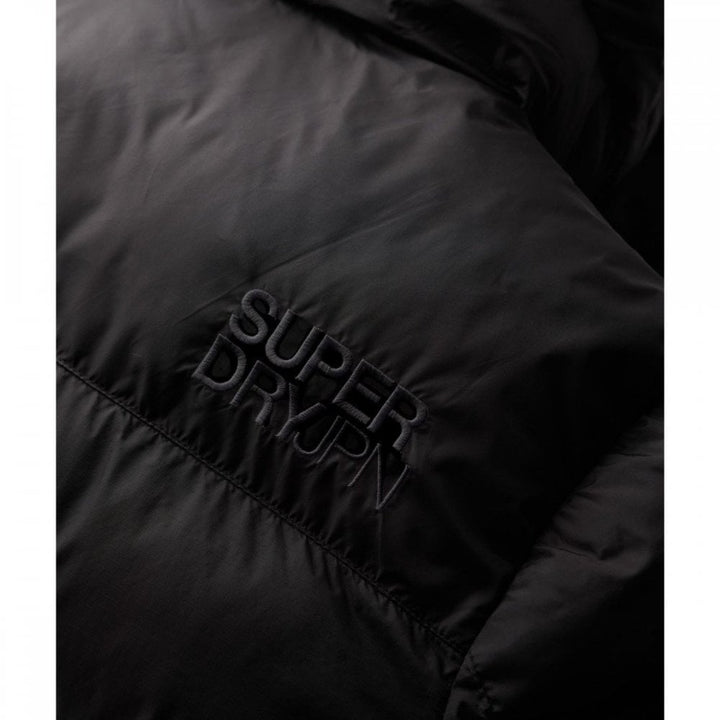 Superdry Black Puffer Jacket With Hood