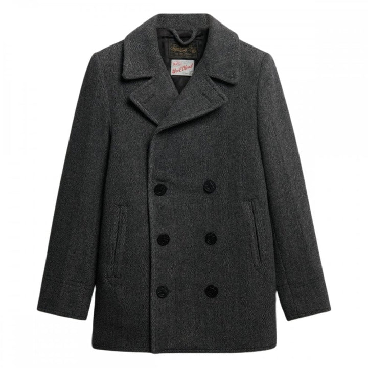 Superdry Merchant Store Wool Blend Pea Coat