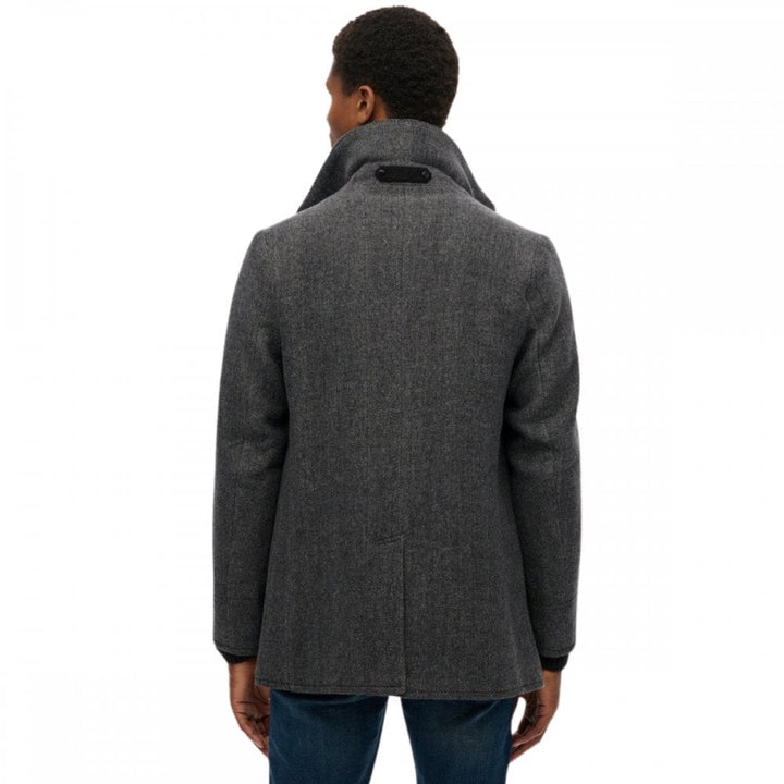 Superdry Merchant Store Wool Blend Pea Coat