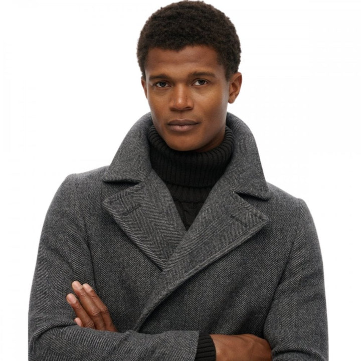 Superdry Merchant Store Wool Blend Pea Coat