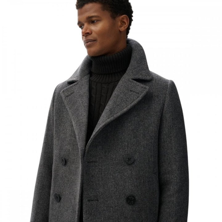 Superdry Merchant Store Wool Blend Pea Coat