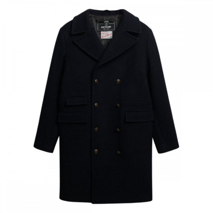 Superdry Merchant Store Wool Blend Long Coat