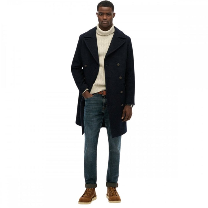Superdry Merchant Store Wool Blend Long Coat