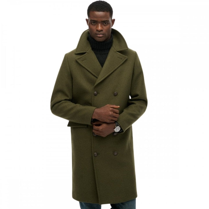 Superdry Merchant Store Wool Blend Long Coat
