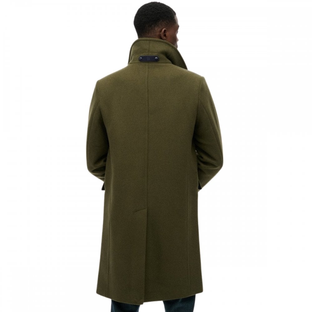 Superdry Merchant Store Wool Blend Long Coat