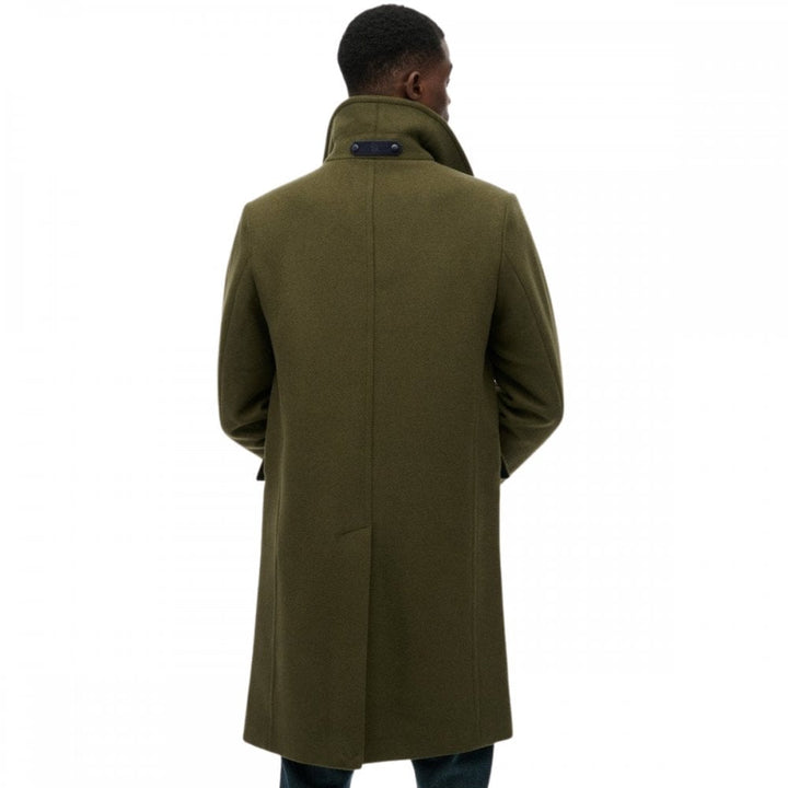 Superdry Merchant Store Wool Blend Long Coat