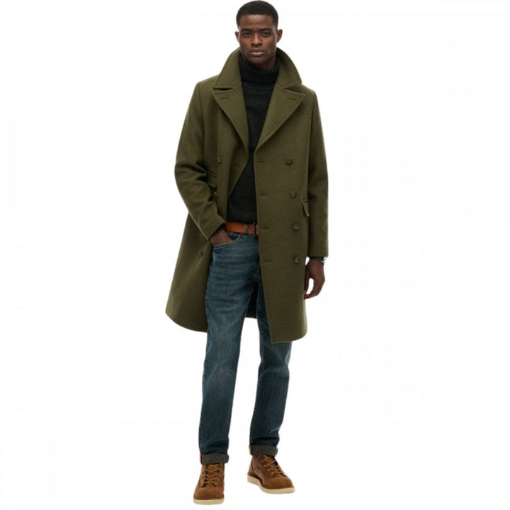 Superdry Merchant Store Wool Blend Long Coat