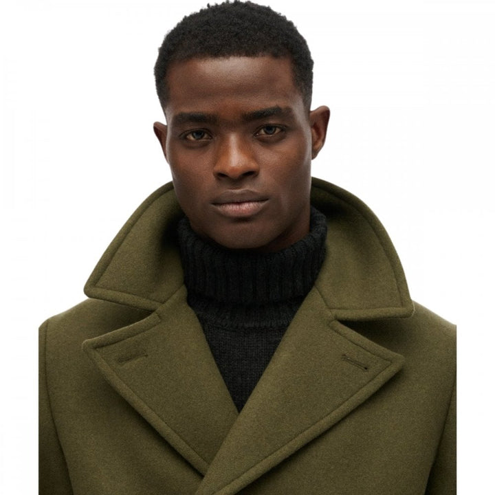 Superdry Merchant Store Wool Blend Long Coat