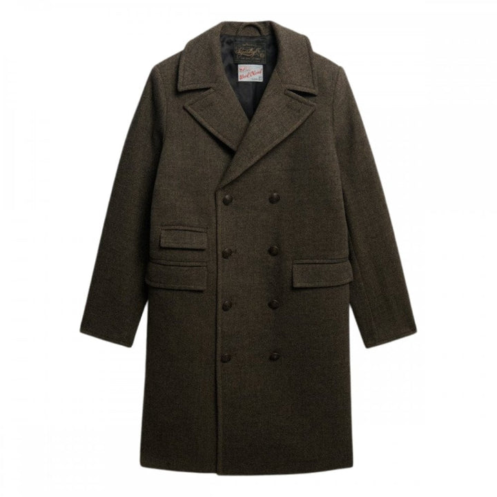 Superdry Merchant Store Wool Blend Long Coat