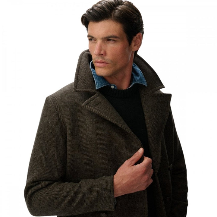 Superdry Merchant Store Wool Blend Long Coat