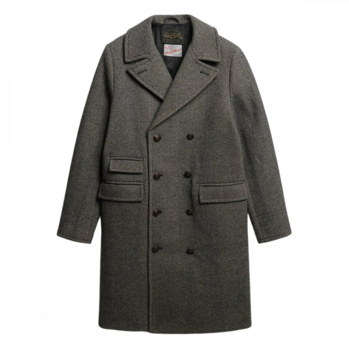 Superdry Merchant Store Wool Blend Long Coat