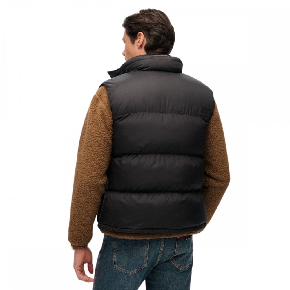 Superdry Black Puffer Gilet