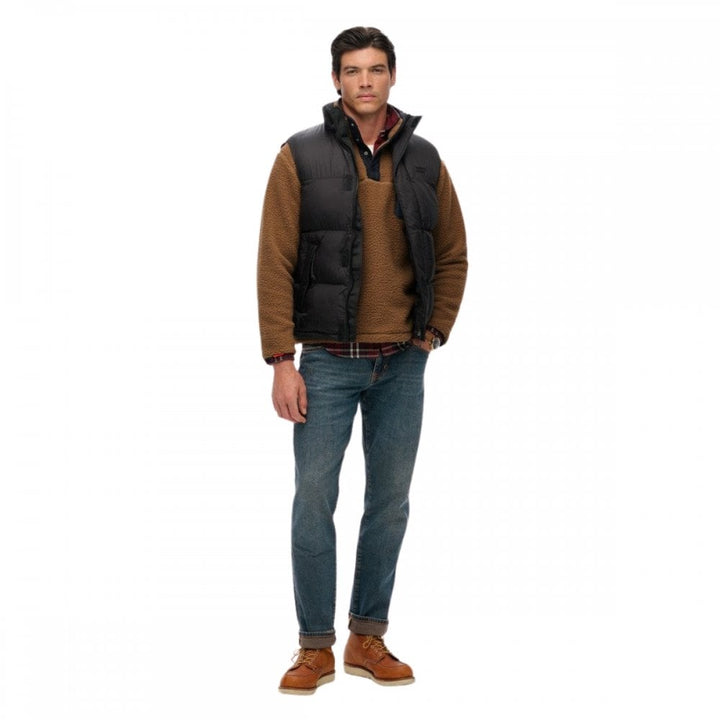 Superdry Black Puffer Gilet
