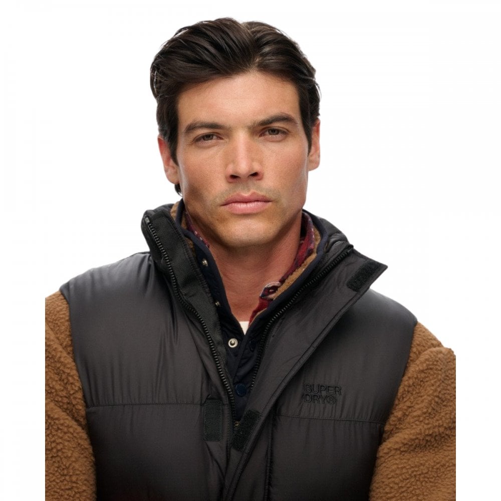 Superdry Black Puffer Gilet