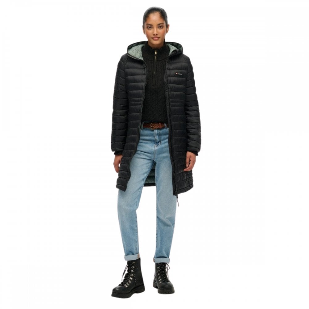 Superdry Hooded Fuji Lite Mid Length Padded Jacket