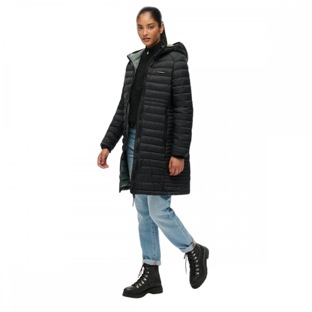 Superdry Hooded Fuji Lite Mid Length Padded Jacket
