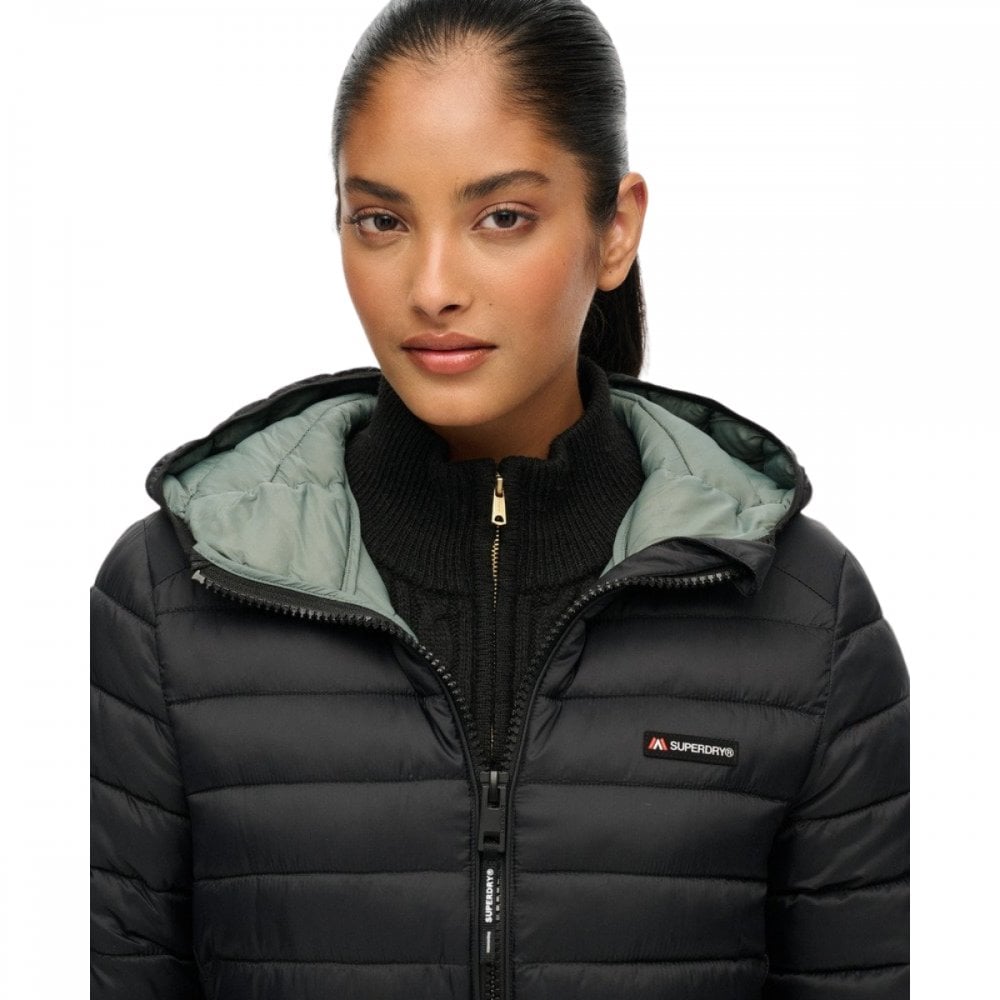 Superdry Hooded Fuji Lite Mid Length Padded Jacket