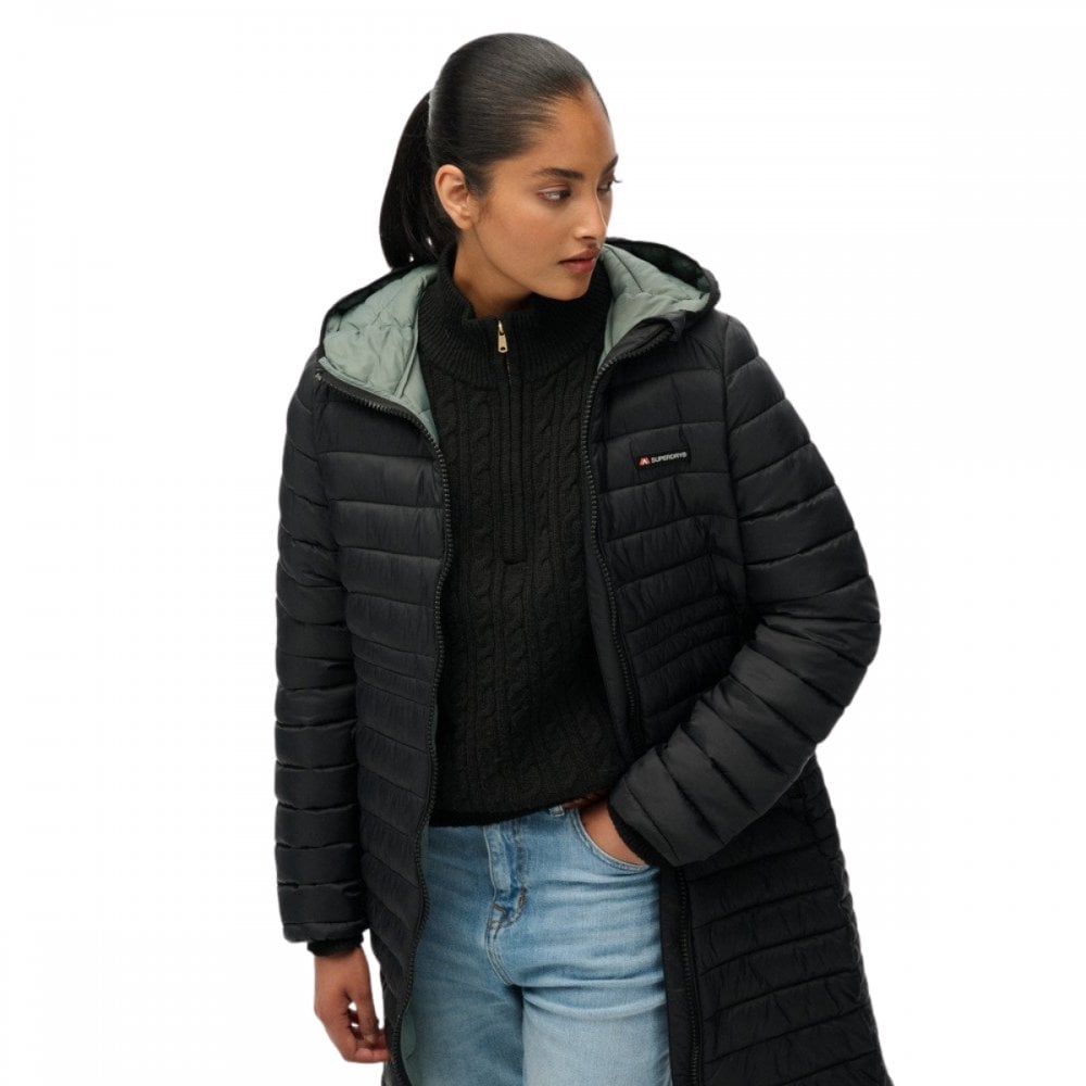 Superdry Hooded Fuji Lite Mid Length Padded Jacket