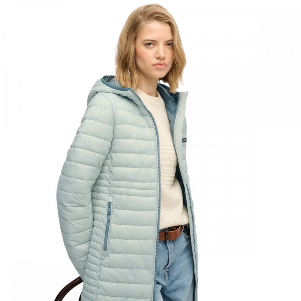 Superdry Hooded Fuji Lite Mid Length Padded Jacket